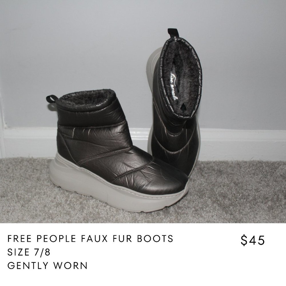 Free People | Faux Fur Boots